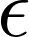 epsilon lowercase letter