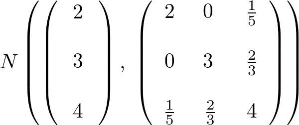 ３変量正規分布に従う確率ベクトル