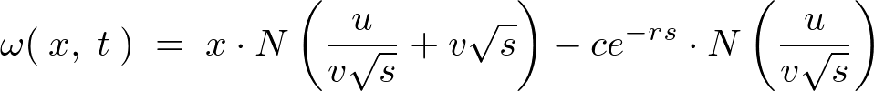black scholes equation integration