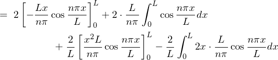 フーリエ積分定数式計算過程