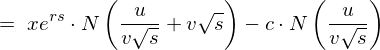 正規分布関数y(u, s)積分式