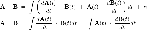 ベクトルの不定積分公式
