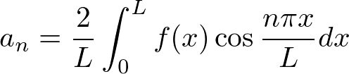 フーリエ余弦展開公式