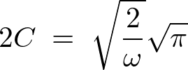 フーリエ積分定数Cの計算過程