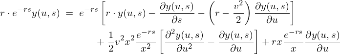 ブラックショールズモデル偏微分方程式