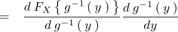 確率変数Yの周辺確率密度関数の微分計算過程